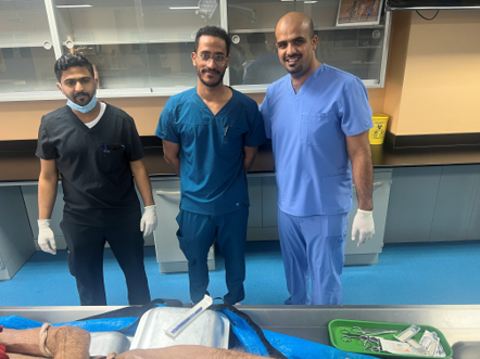 Residence of Orthoepic performing workshop training in knee and ankle surgery